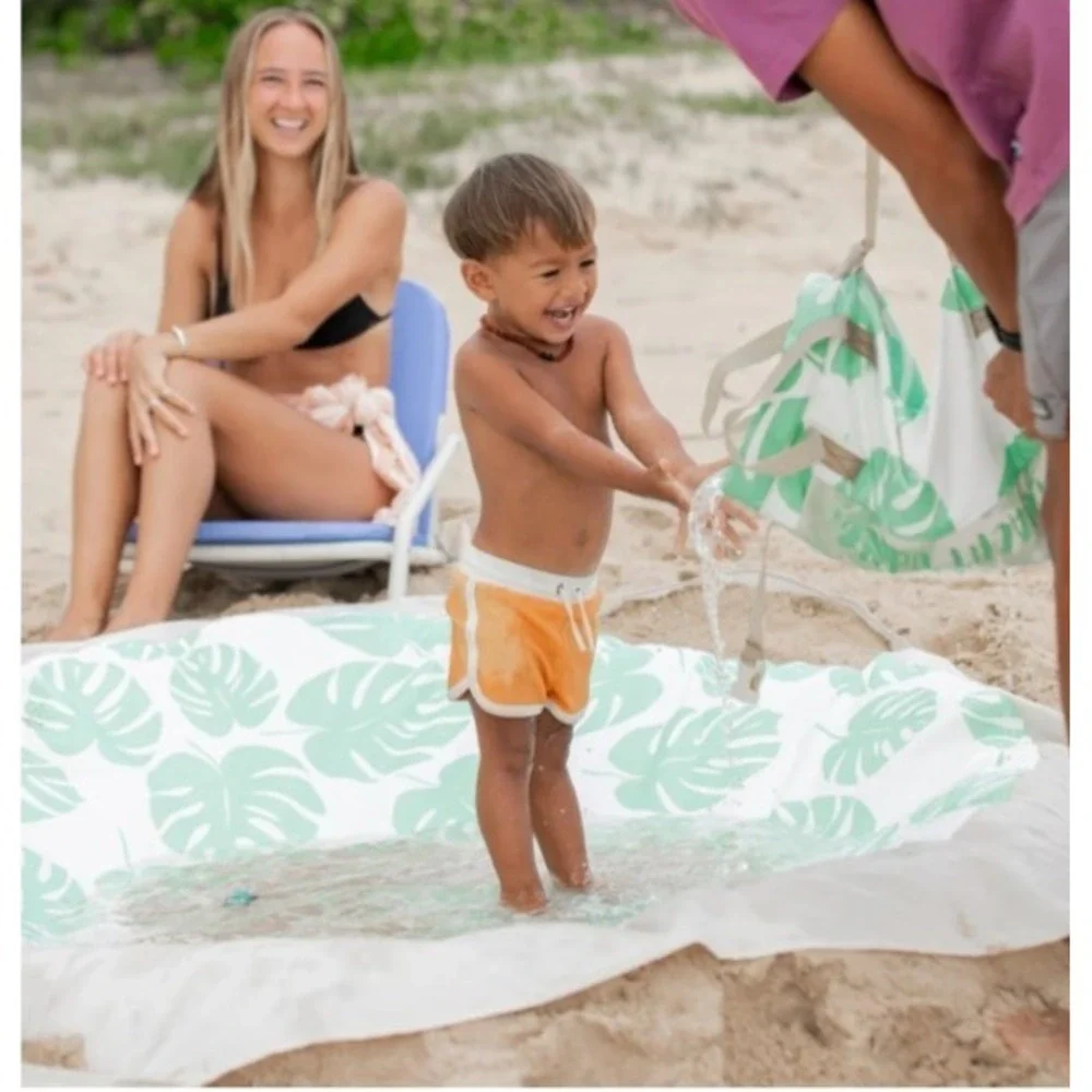 Beach Puddle Baby Beach Pool Kiddie Pool Flexible Toddler Pool Beach Toys NEW